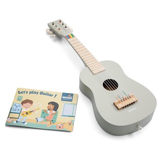 Wooden toy guitar - beige